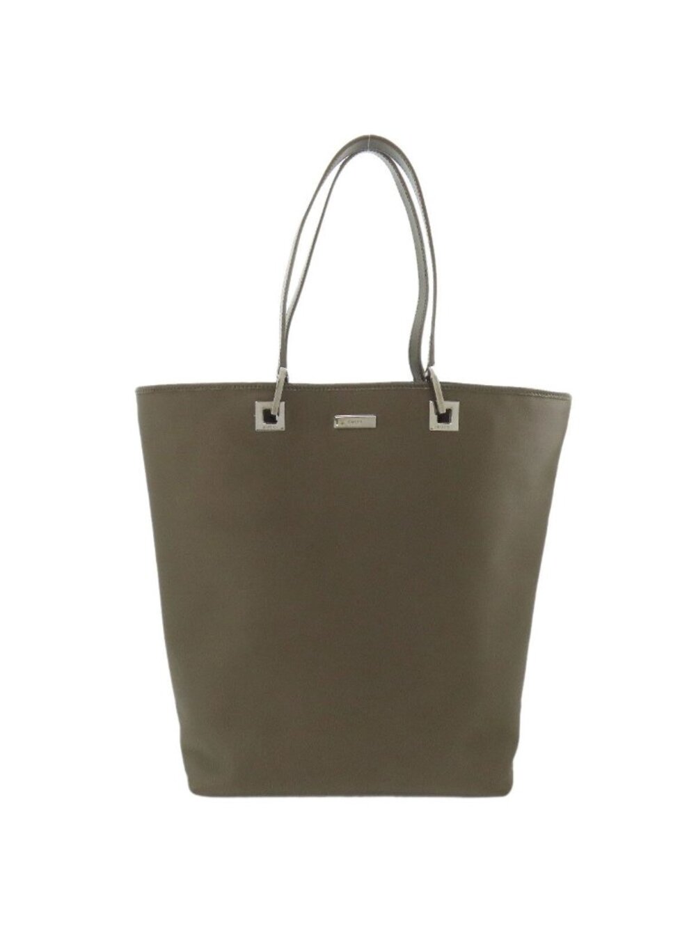 Gucci 002 Logo Tote Nylon Leather